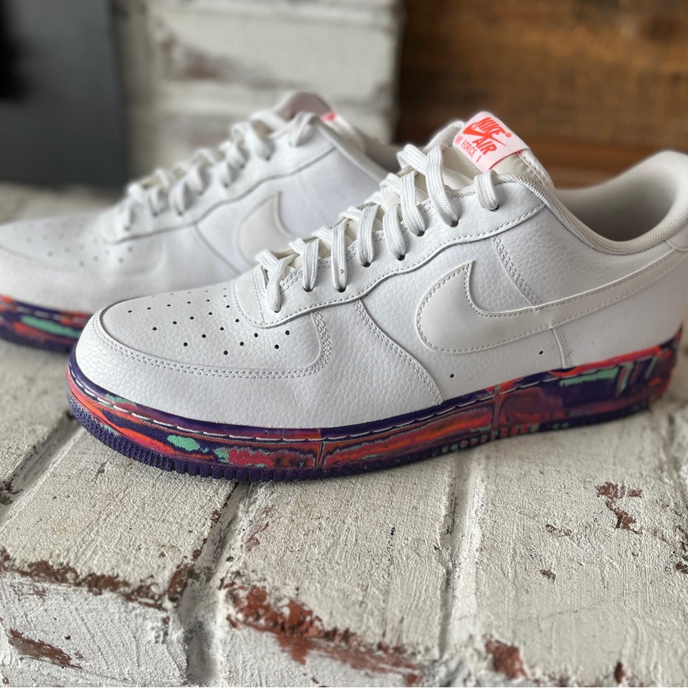 Nike AIR FORCE 1 '07 LV8 'MULTI-COLOR MARBLE' men’s size 14